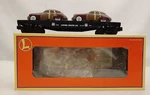 Lionel Train 6-17558 Route 66 Flatcar With 2 Brown Sedans. Fixed Price $29.99.