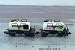 Fleischmann 2X Tank Cars White Scale (N6360). Fixed Price $24.99.