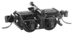 Micro Trains Scale Disconnect Log Car Trucks Pair (1197) 00302171. Fixed Price $27.05.