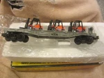 Mth Railking Custom Run Transportation 1979 Flat Car W/ 3 Marcus Forklifts. Fixed Price $69.99.