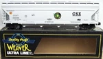Weaver 3-RAIL Csx 4 Bay Acf Centerflow Covered Hopper Car! Grain Express. Fixed Price $79.99.