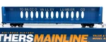 Ho Walthers Mainline 910-4807 72' Centerbeam Flat Car Tobacco Valley Lumber Aok. Fixed Price $49.99.