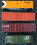 4 Assorted Box Cars - 3 Roundhouse & 1 Accurail Cp Ns Bn. Fixed Price $98.00.