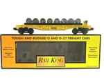 30-7668 Rail King Mth Transport Flatcar W/(8) Wheel Sets New. Fixed Price $45.00.