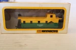 Ho Scale Bachmann, Cupola Caboose, Reading Lines, Green & Yellow, #9355 -- 1050. Fixed Price $24.00.