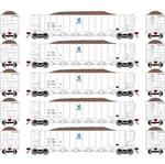 Athearn ATH98491 Rtr 5BAY Rapid Discharge Hopper Itgx WHITE#3(5) - New!!. Fixed Price $299.99.