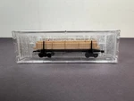 Micro Trains Scale 11400080 Modern Log Car W/uprights Square Timber Load. Fixed Price $19.99.