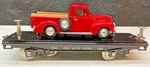 Mth 10-1149 Standard Gauge Tinplate 234 Flat Car W/red 1940 Ford Pickup Truck Ex. Fixed Price $169.95.