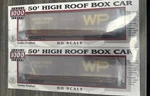 Proto 1000 Ho Rtr 920-237105 2/PACK 50 High Roof Box Car Wp Nib. Fixed Price $43.99.