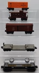 Lionel Vintage Gauge Assorted Freight Cars #6037, X6034, 2465, 6561, 96743. Fixed Price $60.79.