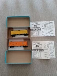 Car Set Of Athearn 40 Ft Reefer/kit 5026 & 5028/READY Roll/ho Scale/preownd. Fixed Price $23.49.
