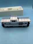 Bachmann Ho Scale Burlington 13554 Silver Wide Vision Caboose. Fixed Price $13.95.