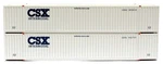 Jtc Model Trains 535008 Csx 53' High Cube 6-42-6 Container (pack Of 2). Fixed Price $26.99.