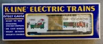 K-line# K-6465 Gauge 1991 Christmas Box Car New. Fixed Price $15.99.