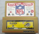 Mantua Super Bowl Express Nfl Ho Scale Box Car Los Angeles La Rams. Fixed Price $17.70.