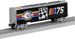 Lionel 2338250 Gauge Nascar 75TH Anniversary Boxcar. Fixed Price $85.99.