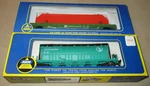 Center Flow Hopper & Flat W/ Girder - Scale Ahm Model Train Cars. Fixed Price $14.99.
