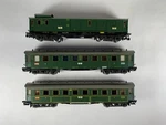 Marklin Ho 4135, 4136, 4137, German Federal Rr, Two 3RD Cl. Coaches/one Baggage. Fixed Price $39.95.