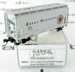Scale 2-BAY Centerflow Hopper Car Great Northern #173855 Atlas #39041. Fixed Price $25.00.