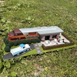 Menards Rocket Diner City Building Gauge Scale Incomplete. Fixed Price $60.00.