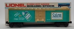 Lionel 6-7709 Gauge Salem Billboard Boxcar Ln/box. Fixed Price $72.74.
