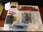 Hawthorne Village Farmall Flat Car With Banner, Tractor, Transformer, & Csa. Fixed Price $40.00.