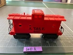 Marx Train Red At&sf 4427 Caboose Stamped Metal Trucks 8 Wheels - Lot. Fixed Price $16.95.
