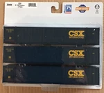 Athearn Rtr Ho 53 Cimc Container Csx 3-PACK Set #1 ATH28494. Fixed Price $44.99.