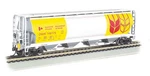 Bachmann Canadian Cylindrical 4-BAY Grain Hopper, Flashing Fred 73807. Fixed Price $66.98.