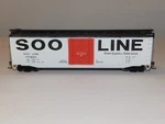 Athearn Ho Scale Soo Line #177850 Box Car 50' Kadee's & Steel Wheels. Fixed Price $21.99.