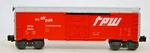Vintage 1980 Lionel Tpw Box Car 6-9424 Gauge 1:48 Scale Freight Orange White. Fixed Price $29.99.