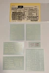 Walthers Ho Scale Decal-milwaukee Road/milw Comb Freight Set-white #934-43001. Fixed Price $6.00.