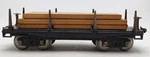 Mth 10-1072 Standard Gauge 211 Black Tinplate Flat Car With Load. Fixed Price $61.59.