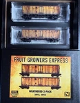 Scale Micro-trains Fruit Growers Weathered Refrigerator Car 2-PACK 98305014. Fixed Price $63.95.