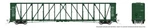Rapido Ho Scale Nsc Centerbeam Flatcar British Columbia Rail - Green Rtr. Fixed Price $49.95.