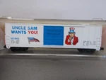 BEV-BEL-#10048-UNCLE Sam-evans 50' Boxcar #US8993-N Scale. Fixed Price $12.00.