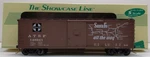 S-helper 00134 Scale Atsf 40' Steel Re-built Xm Boxcar #148341 Ln/box. Fixed Price $46.74.