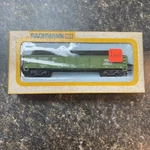 Bachmann Ho Gondola Train Car Burlington Northern 0950 Green Box 553557. Fixed Price $7.99.