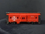 Ahm Santa Fe Bay Window Caboose Red Model Train Car #5331B Ho Scale (good Cond.). Fixed Price $24.99.