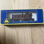 Ahm Santa Fe A.t. & S. F. 7240 Cupola Caboose Ho Scale With Box Train. Fixed Price $12.00.