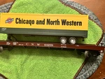 Mth Premier 40' Chicago & North Western Trailer On Flat Car, #20-98118, New. Fixed Price $45.00.