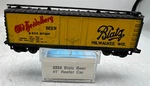 Atlas Scale Train 2224 41' Reefer Refrigerator Car Blatz Milwaukee Beer 27107. Fixed Price $13.34.