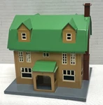 Mth O-gauge 10-4010 189 Villa Light Brown-peacock Green Ln. No Box.. Fixed Price $95.00.