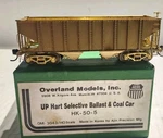 Overland Models Ho Scale Up Hart Selective Ballast & Coal Car HK-50-5. Fixed Price $229.99.
