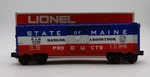 Lionel 6-9709 Gauge State Of Maine Box Car Nib. Fixed Price $16.39.