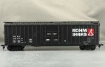Athearn - Rohm & Haas 50' Outside Braced Plug Door Box Car + Wgt #42879. Fixed Price $7.79.