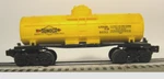 Lionel Sunoco Single Dome Tank Car 6-9050. Fixed Price $15.00.