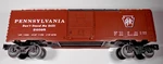 Lionel O-gauge Pennsylvania Flyer Boxcar Number 24095. Fixed Price $18.00.