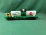 Lionel Gauge #6-27823 Bio Weed Chemical Tank Flat Car. Fixed Price $69.95.