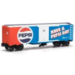 Menards Novelty O-gauge 1970'S Pepsi-cola Box Car New Release. Fixed Price $37.50.